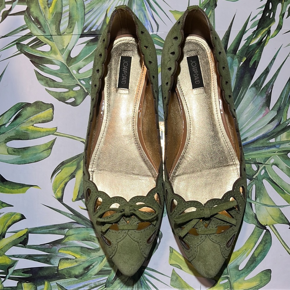 Joan & David Olive and Metallic Flats